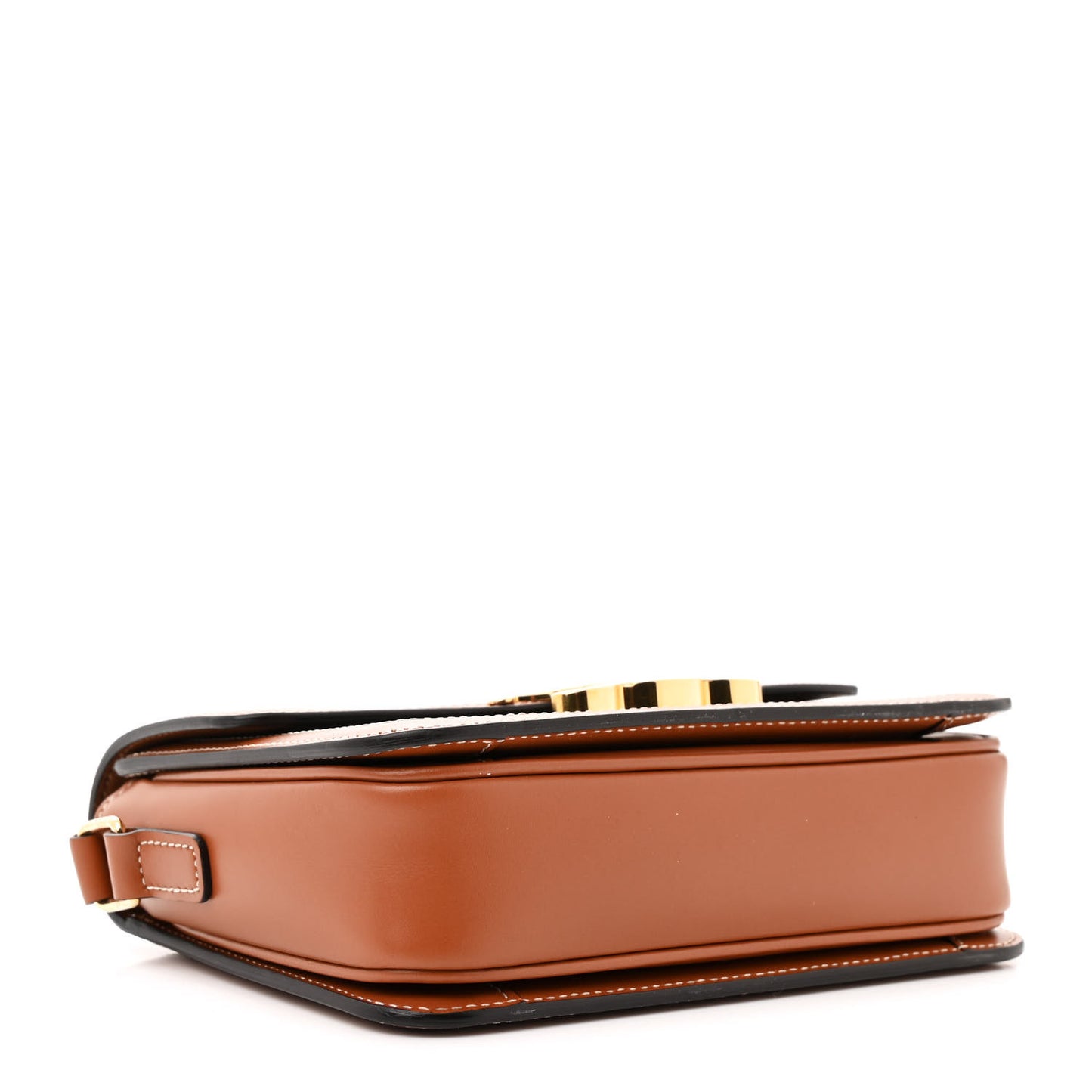 Calfskin Triomphe Canvas Teen Triomphe Bag Tan