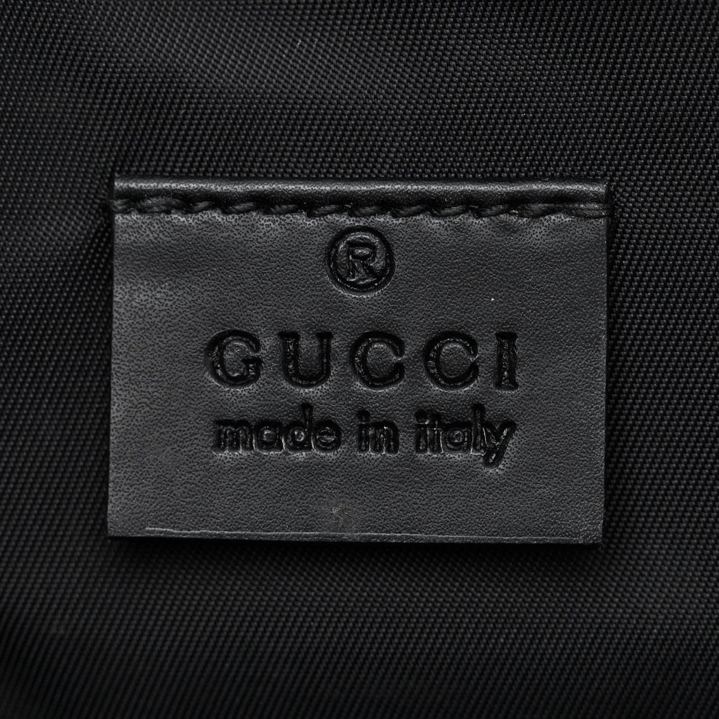 GG Supreme Monogram Web Messenger Diaper Bag Black Grey
