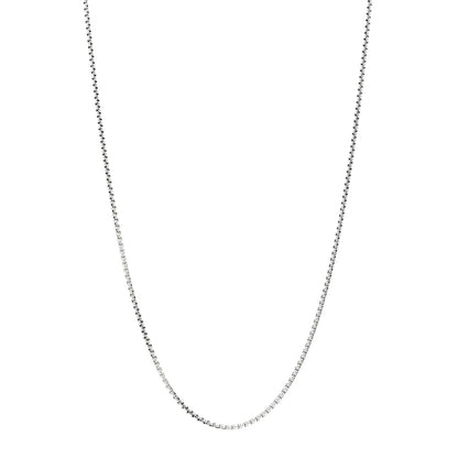 David Yurman Sterling Silver 1.7mm Baby Box Chain Necklace 18" 1 of 4
