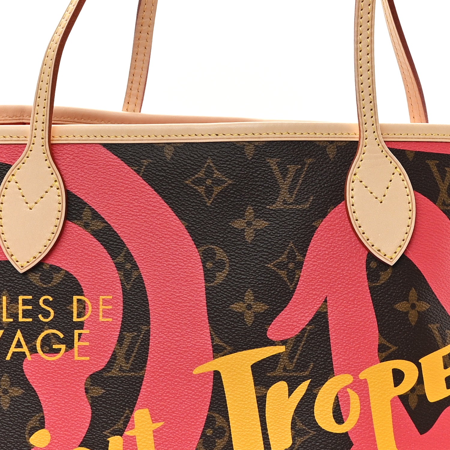 Louis Vuitton Monogram Tahitienne Saint Tropez Neverfull MM 9 of 11