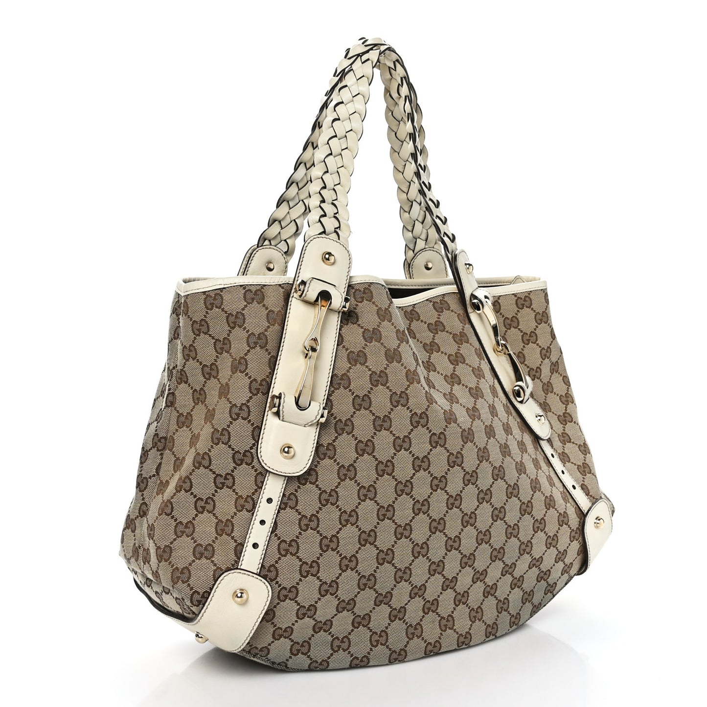 Monogram Medium Pelham Shoulder Bag Off White