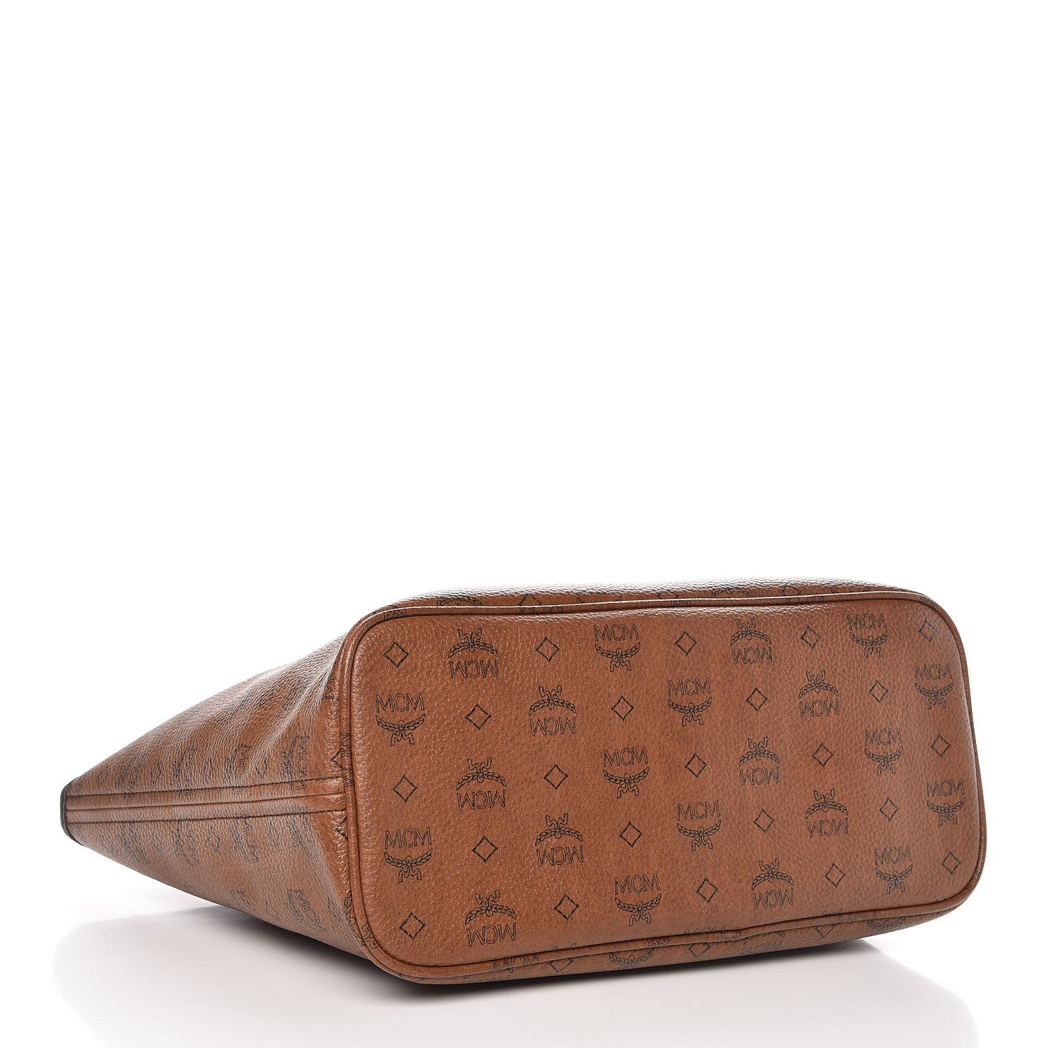 MCM Visetos Dog Bone Shopper Tote Brown 4 of 8