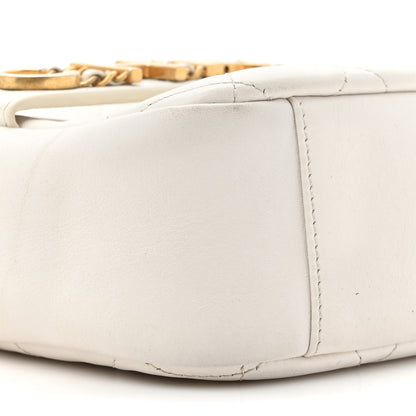 Chanel Calfskin Quilted Enchained Camera Case Bag White 10 of 17