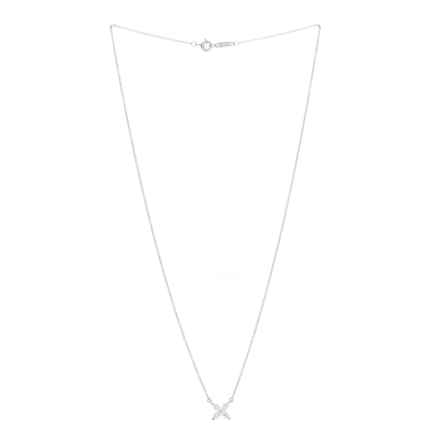 Tiffany Platinum Diamond Medium Victoria Necklace 3 of 6