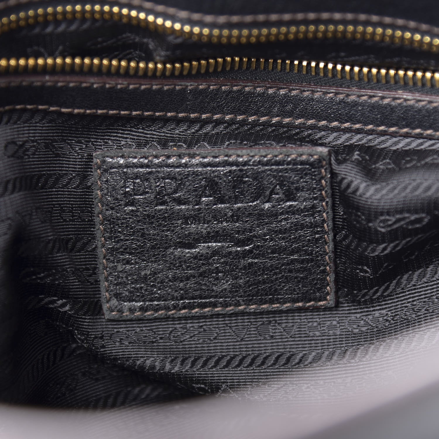 Prada Cervo Deerskin Bag Black 9 of 21