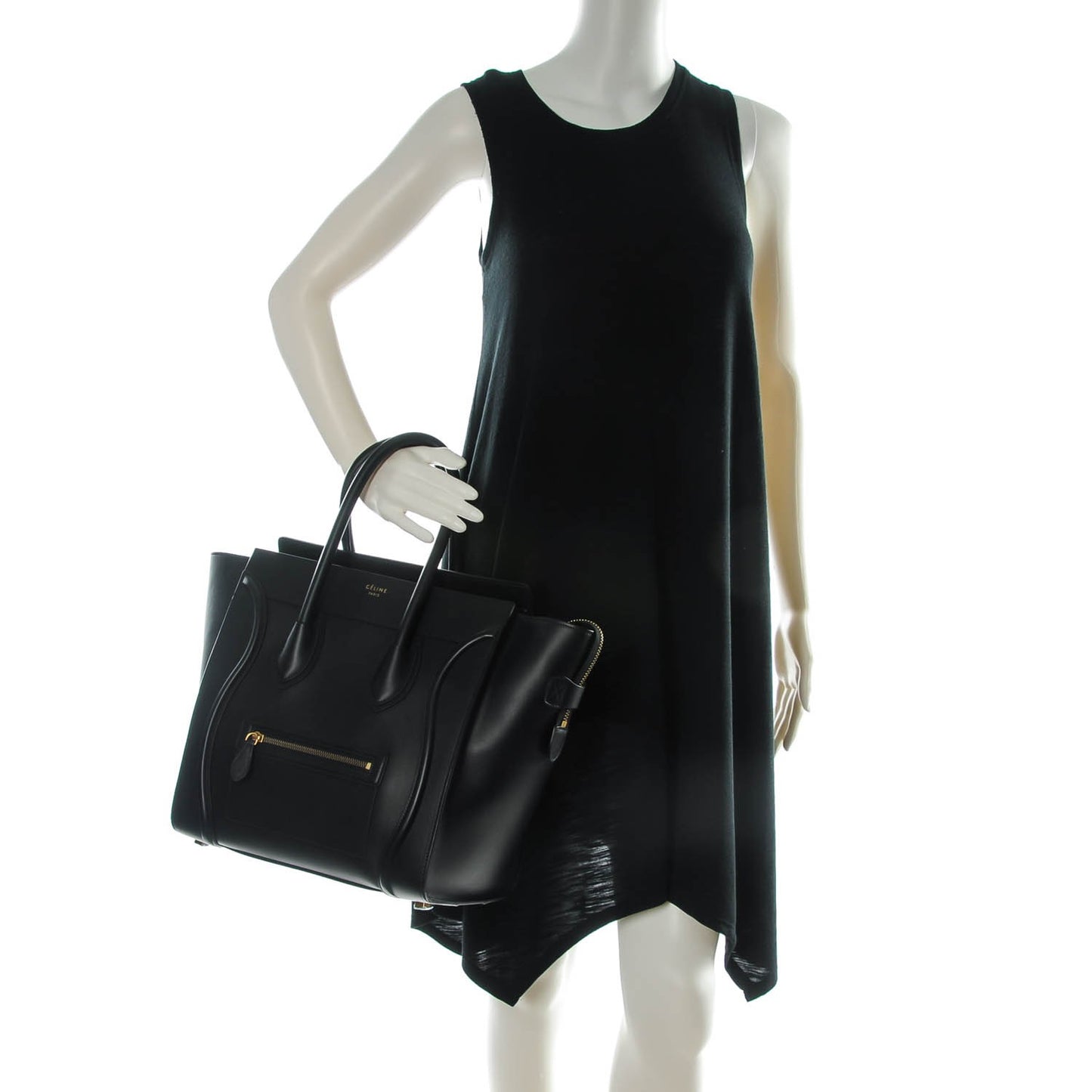 Smooth Calfskin Mini Luggage Black