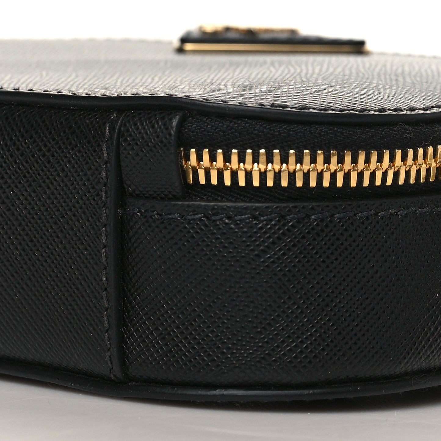 Saffiano Lux Odette Belt Bag Black