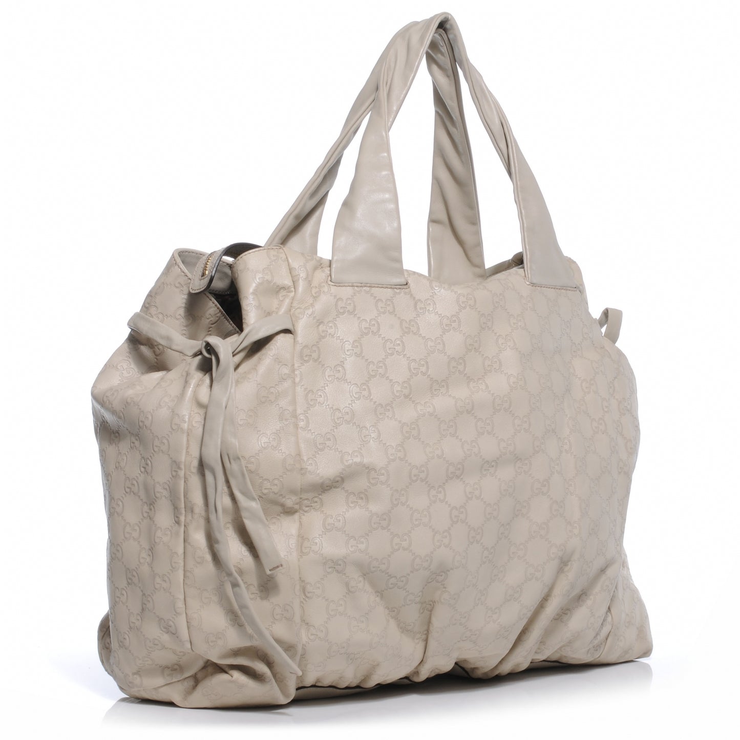 Guccissima Large Hysteria Tote Off White
