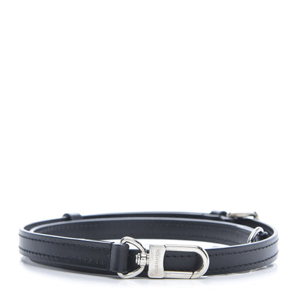 Louis Vuitton Calfskin 16mm Adjustable Shoulder Strap Black 1 of 4