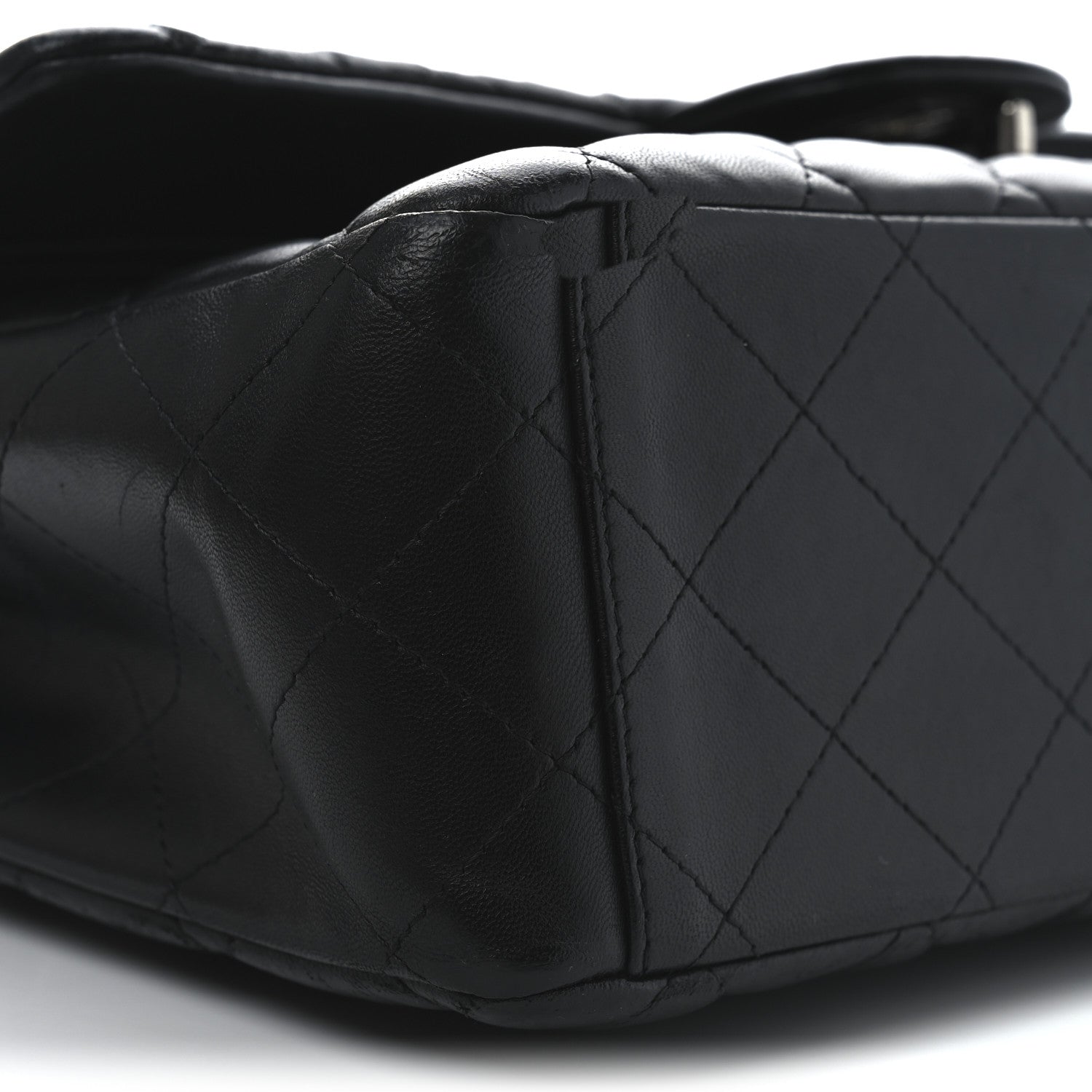 Chanel Lambskin Quilted Maxi Double Flap Black 9 of 10