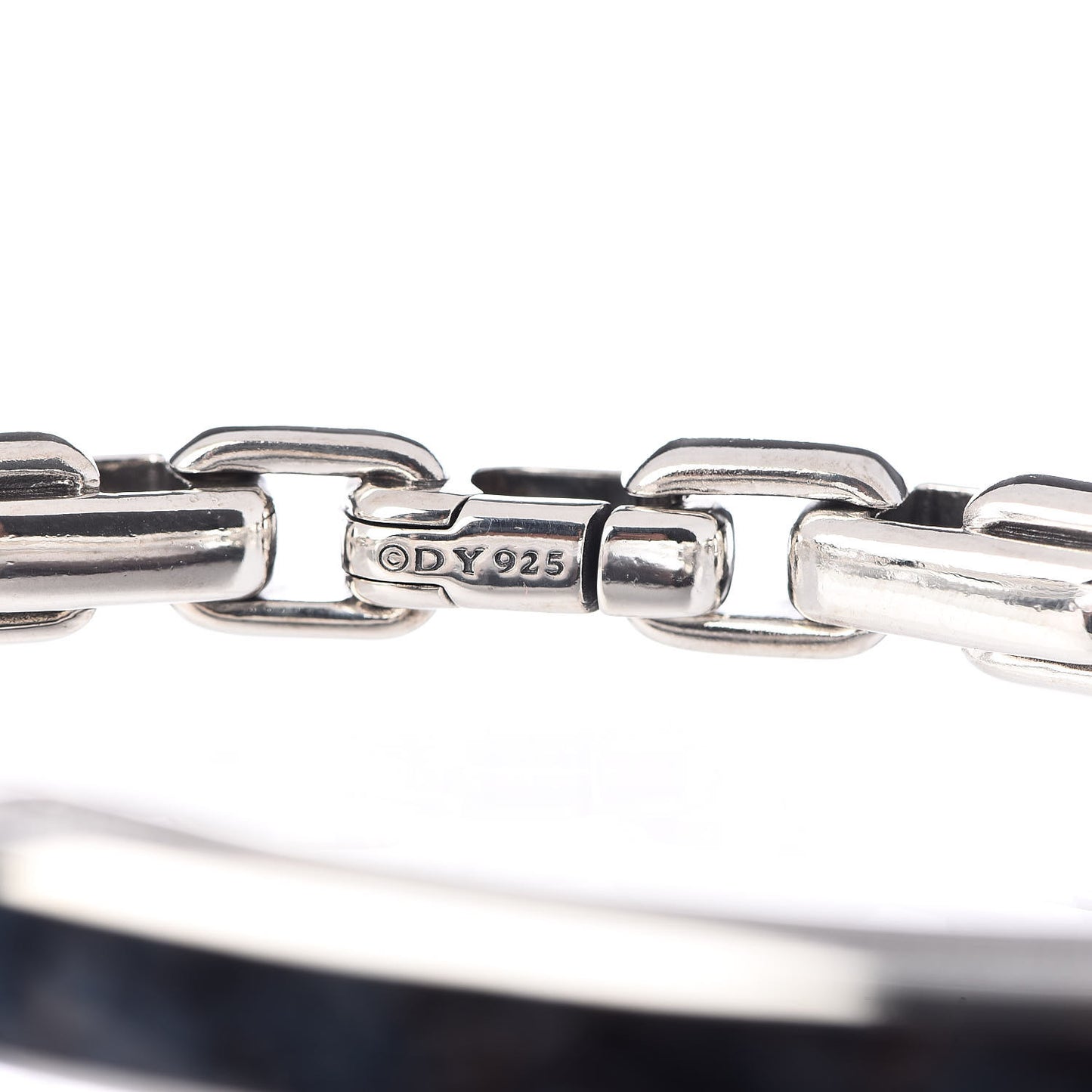 Sterling Silver Pietersite Mens Modern Cable ID Bracelet