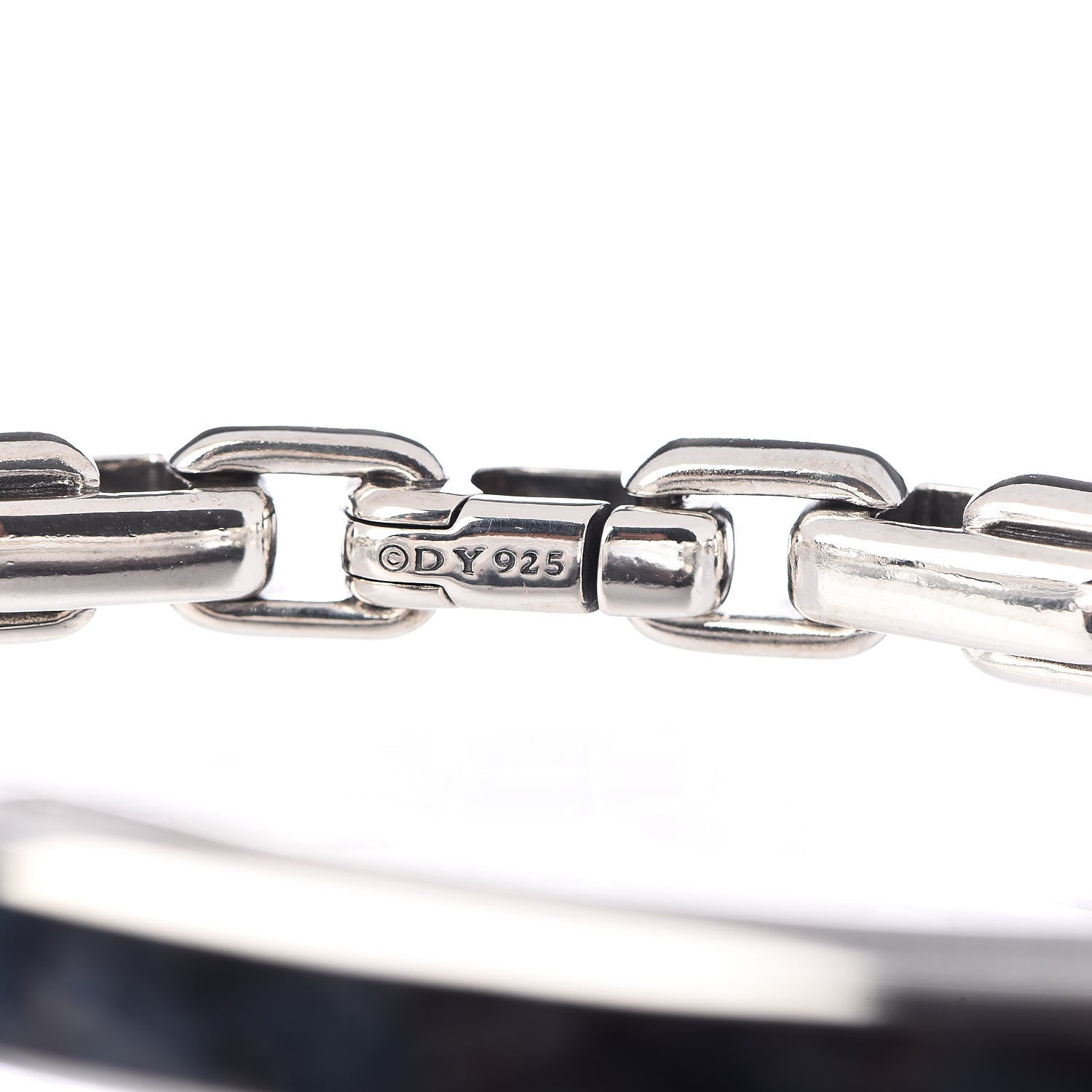 David Yurman Sterling Silver Pietersite Mens Modern Cable ID Bracelet 4 of 5