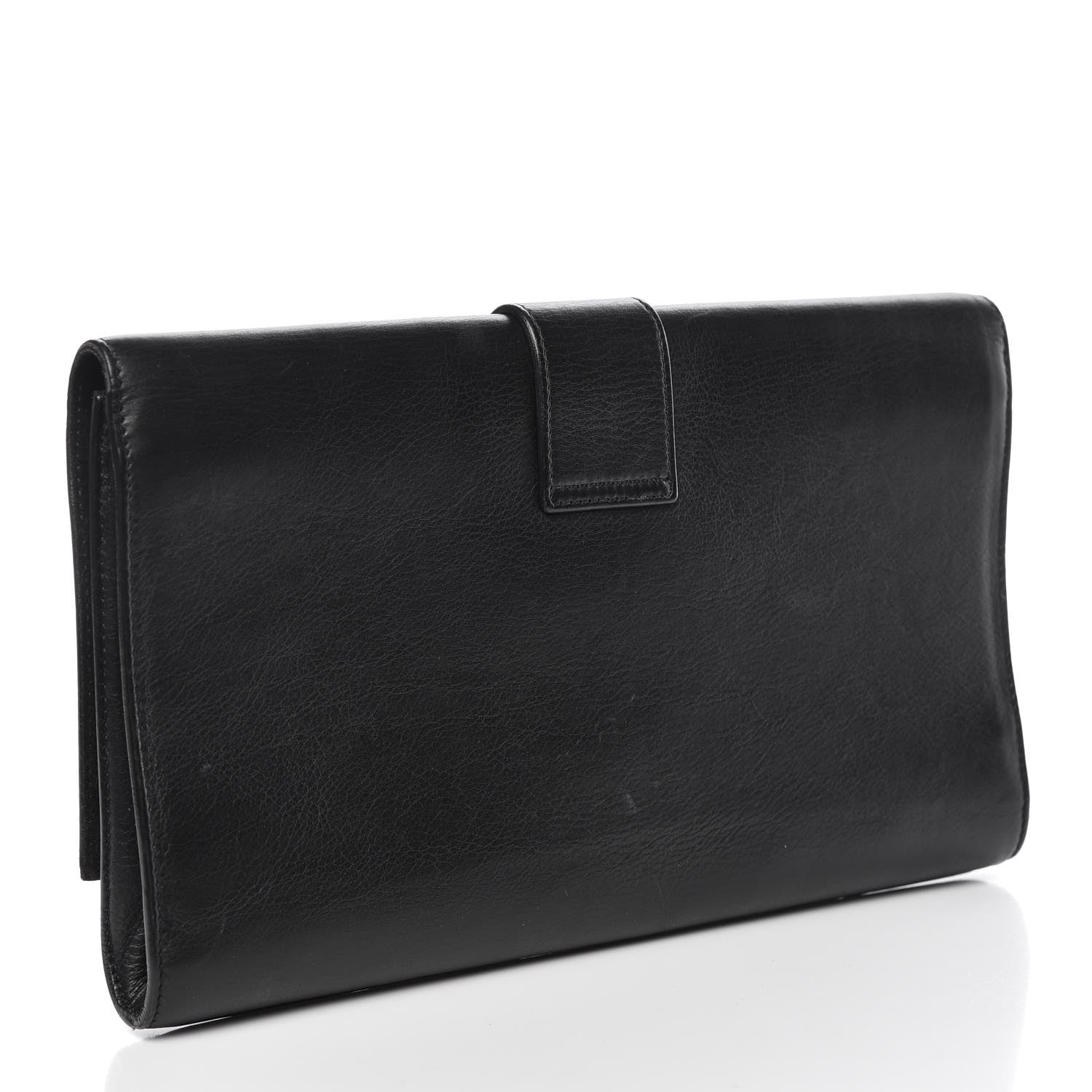 Saint Laurent Calfskin Classic Y Ligne Clutch Black 3 of 13