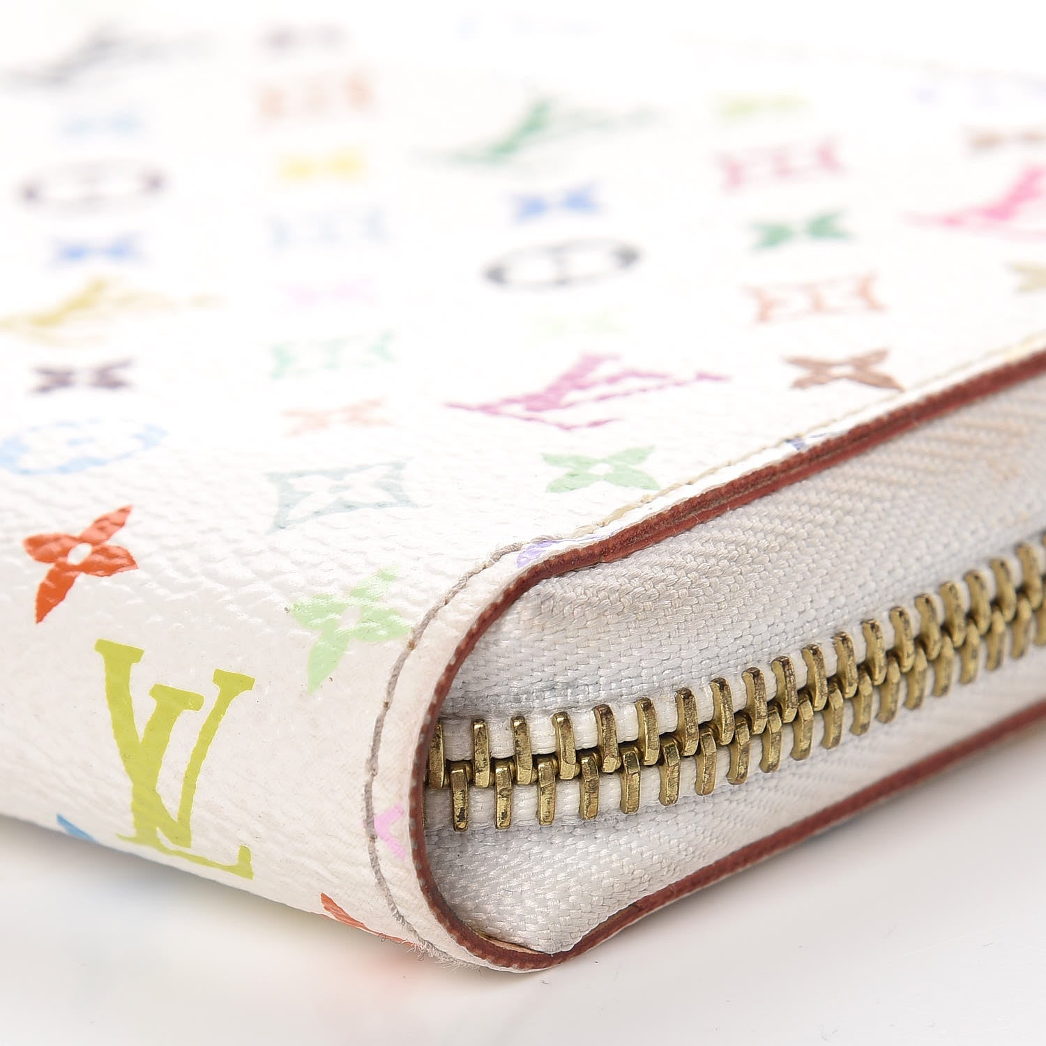 Louis Vuitton Monogram Multicolor Zippy Wallet White 9 of 13