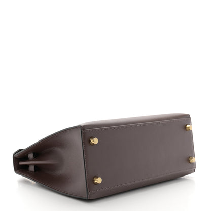 Hermes Madame Calfskin Kelly Sellier 25 Moka 4 of 11