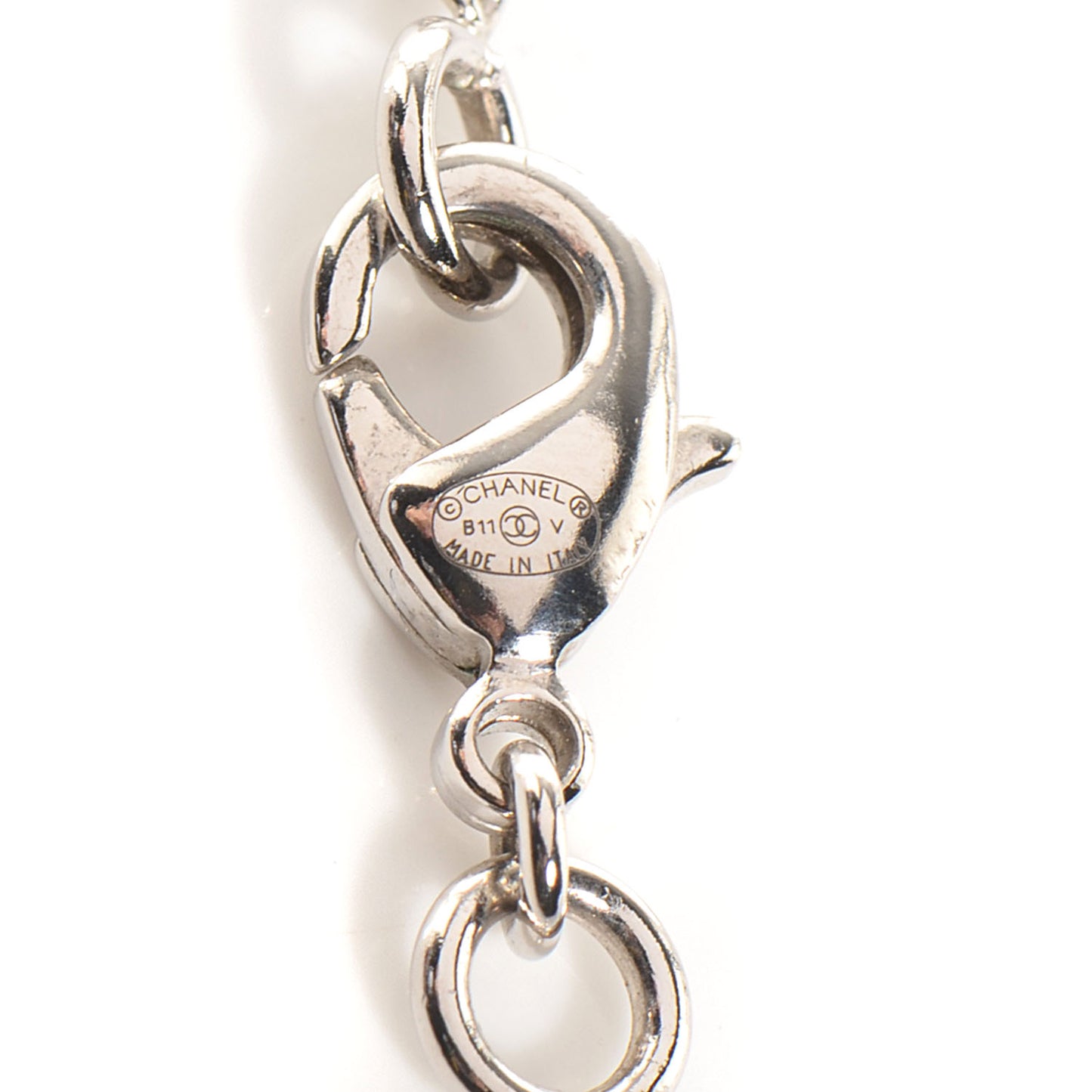 Crystal CC Timeless Necklace Silver