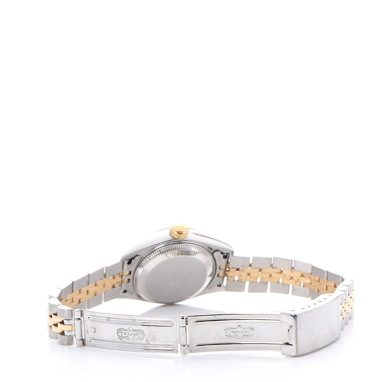 Stainless Steel 18K Yellow Gold 26mm Oyster Perpetual Datejust Watch White 79173