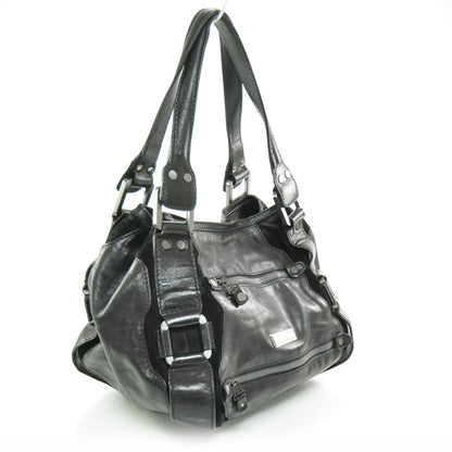 Jimmy Choo Leather Suede Mahala Black 3 of 8