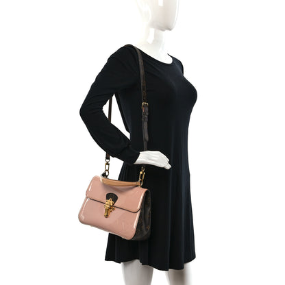 Louis Vuitton Patent Calfskin Monogram Cherrywood PM Rose Ballerine 2 of 11
