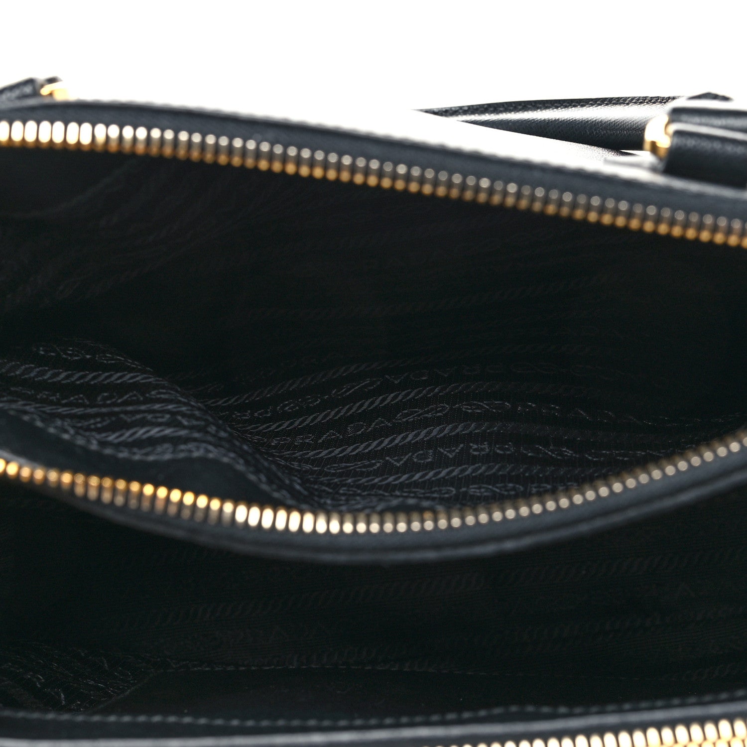 Prada Saffiano Small Galleria Double Zip Tote Black 5 of 13