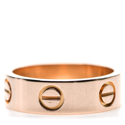Cartier 18K Pink Gold 5.5mm LOVE Ring 51 5.75 5 of 6