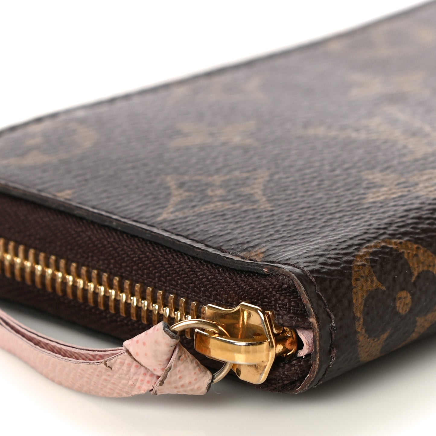 Monogram Clemence Wallet Rose Ballerine
