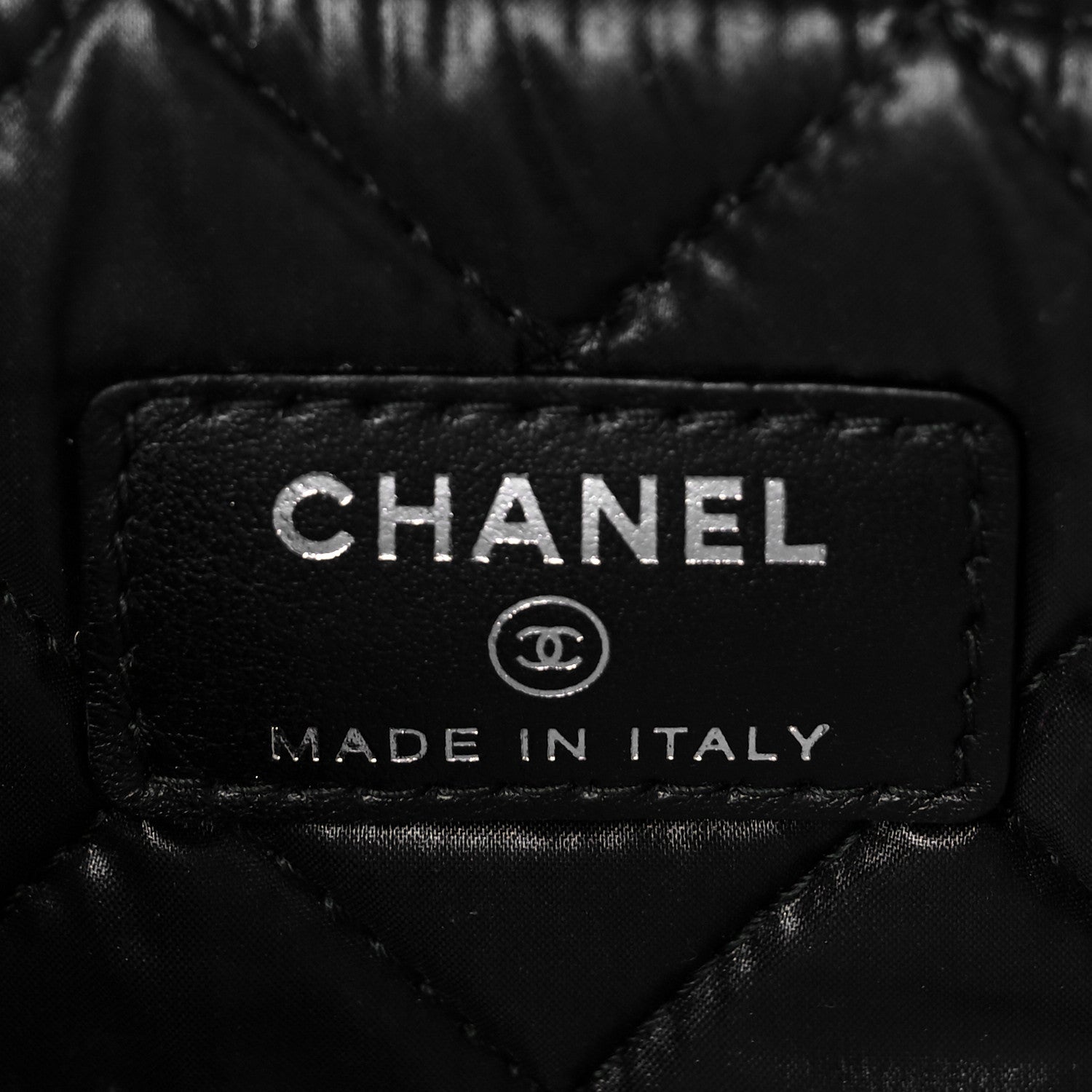 Chanel Caviar Studded Medium Deauville Pouch Black 6 of 9