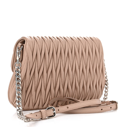 Miu Miu Nappa Matelasse Flap Cammeo 3 of 11