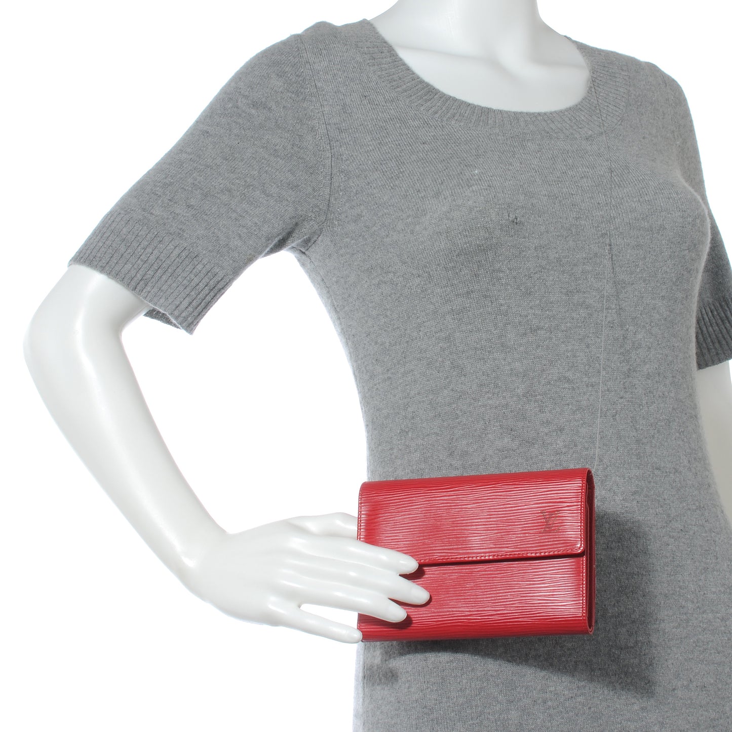 Epi Porte Tresor Etui Papiers Wallet Castillan Red