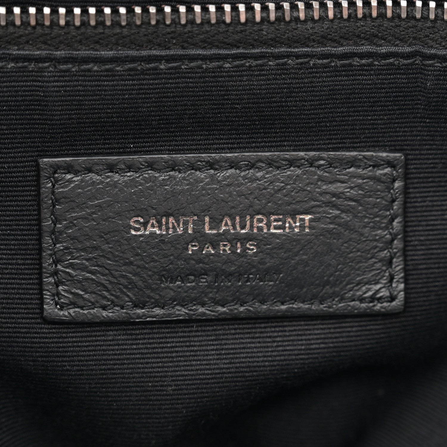 Saint Laurent Crinkled Calfskin Matelasse Monogram Medium Niki Chain Satchel Granite 6 of 14