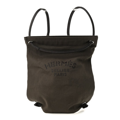 Hermes Herringbone Canvas Swift Maline Bag Kaki Ebene 1 of 8