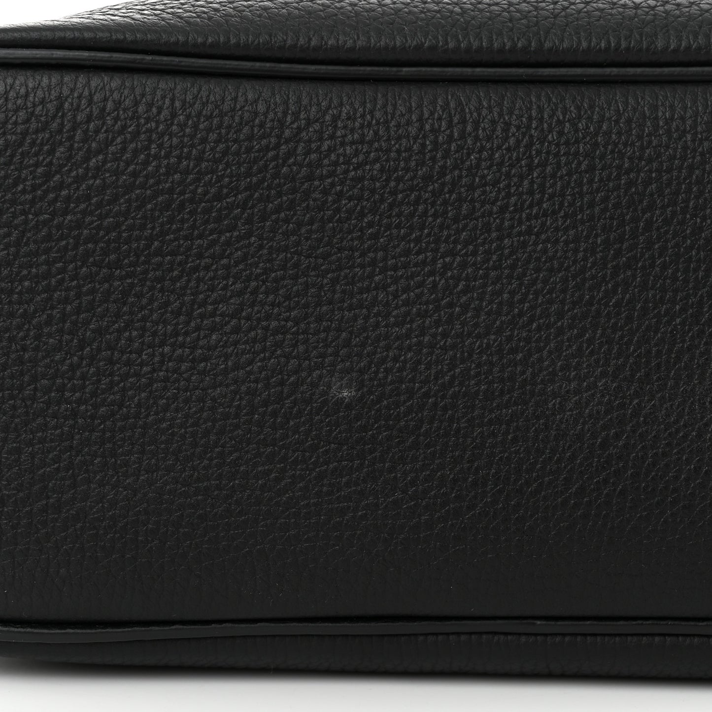 Calfskin Small Soft Cube Satchel Black Khaki