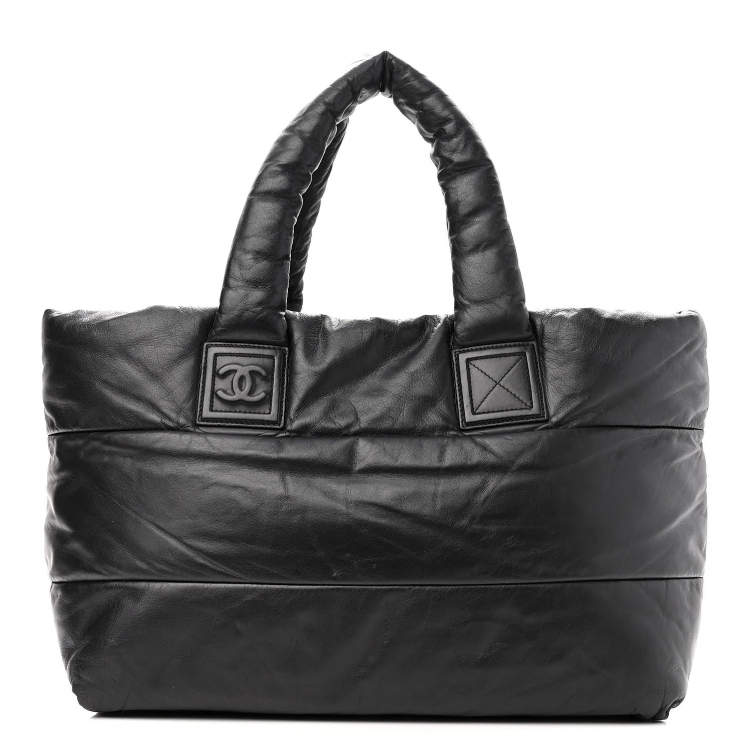 Chanel Lambskin Quilted Medium Coco Cocoon Reversible Tote Black 1 of 11
