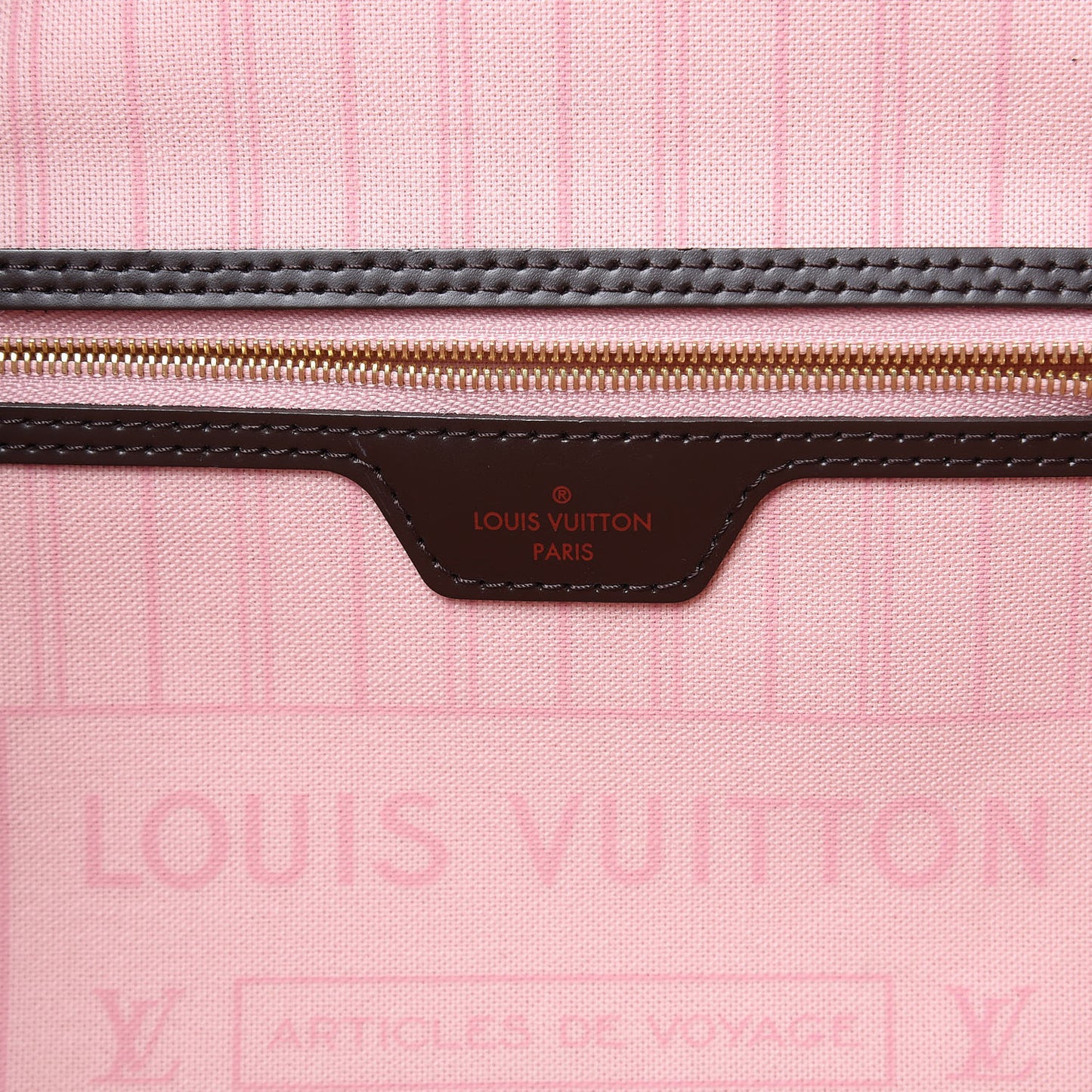 Damier Ebene Neo Neverfull MM Rose Ballerine