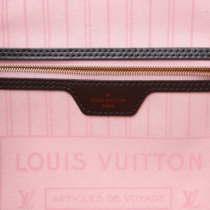 Louis Vuitton Damier Ebene Neo Neverfull MM Rose Ballerine 7 of 12