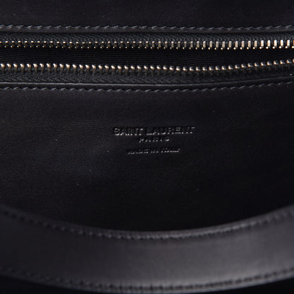 Saint Laurent Raffia Medium Panier Bag Black 6 of 9