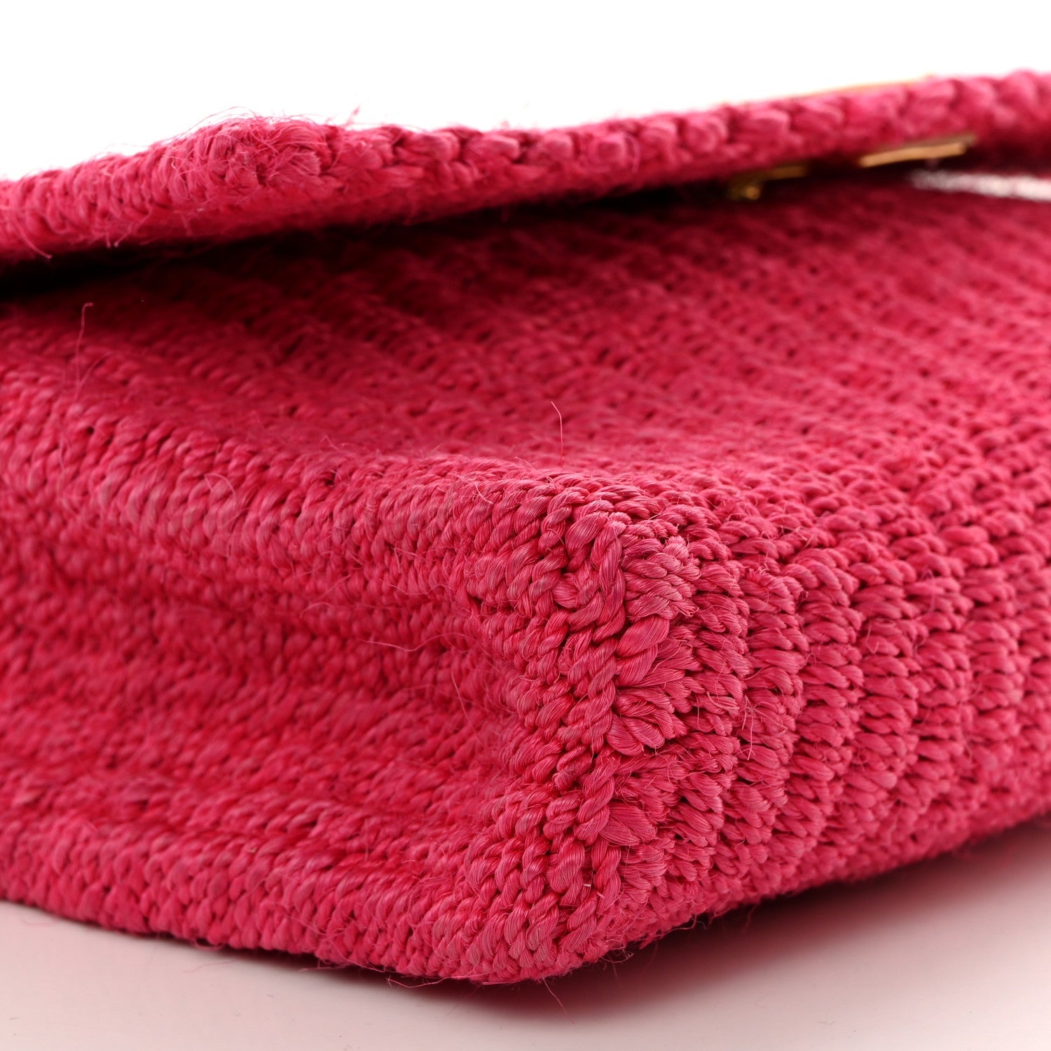 Saint Laurent Raffia Medium Monogram Kate Satchel Pink 9 of 11