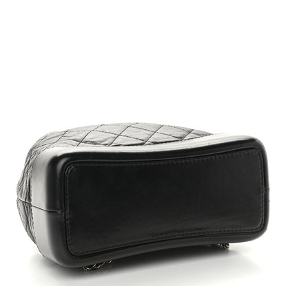 Chanel Aged Calfskin Quilted Small Gabrielle Backpack Black 4 of 9