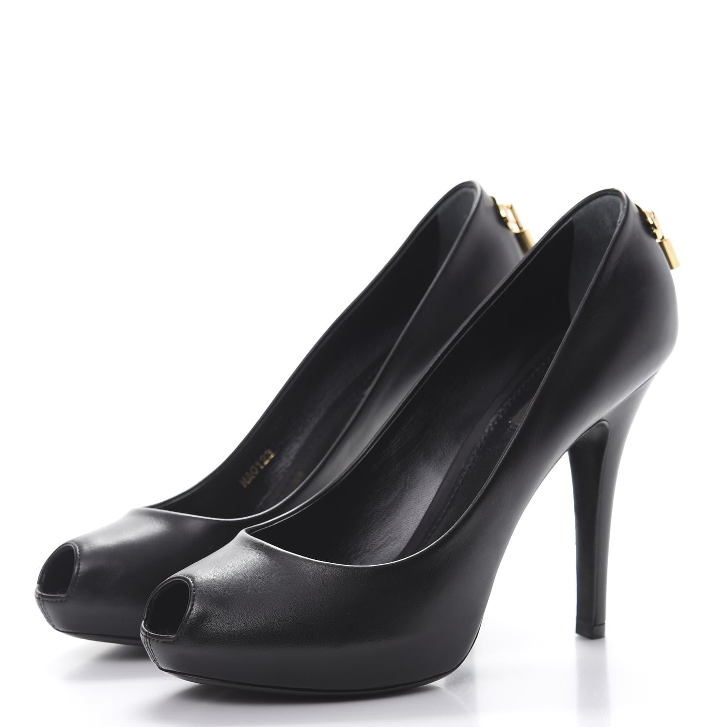 Louis Vuitton Smooth Calfskin Oh Really Peep Toe Pumps 40 Black 3 of 10