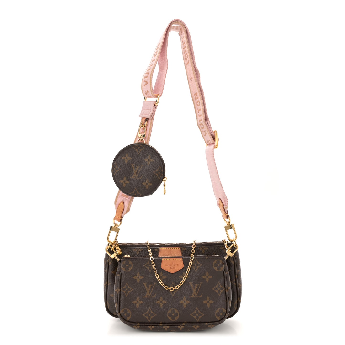 Monogram Multi Pochette Accessories Rose Clair