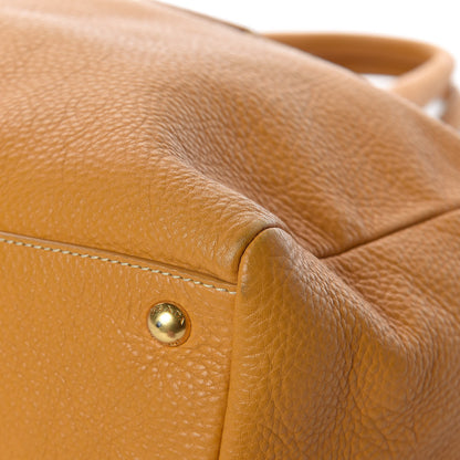 Prada Vitello Daino Top Handle Zip Tote Ocra 8 of 12