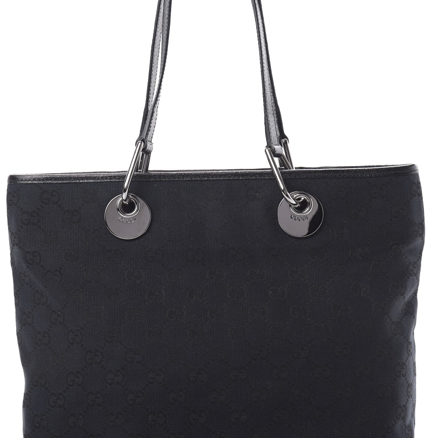 Gucci Monogram Eclipse Tote Black 8 of 13