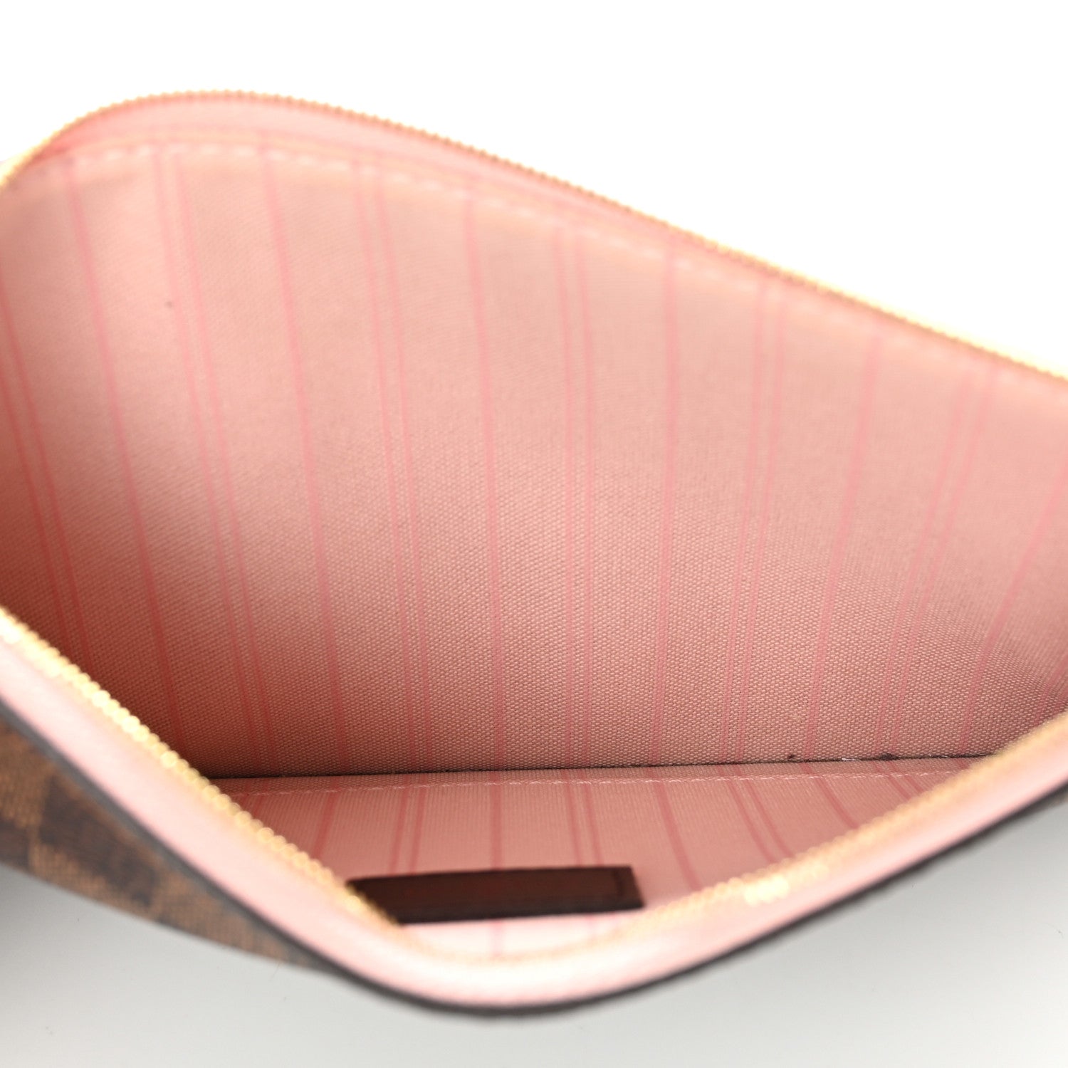 Louis Vuitton Damier Ebene Neverfull MM GM Pochette Rose Ballerine 5 of 6