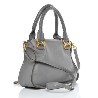 Chloe Calfskin Small Marcie Satchel Cashmere Grey 4 of 13