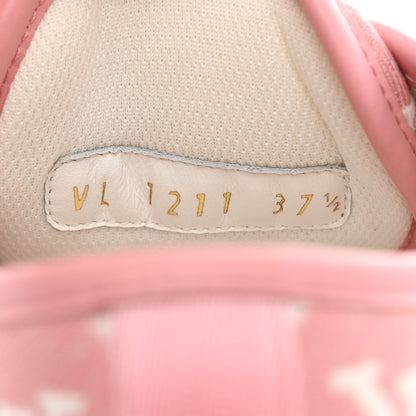Louis Vuitton Denim Monogram Squad Sneakers 37.5 Pink 7 of 17