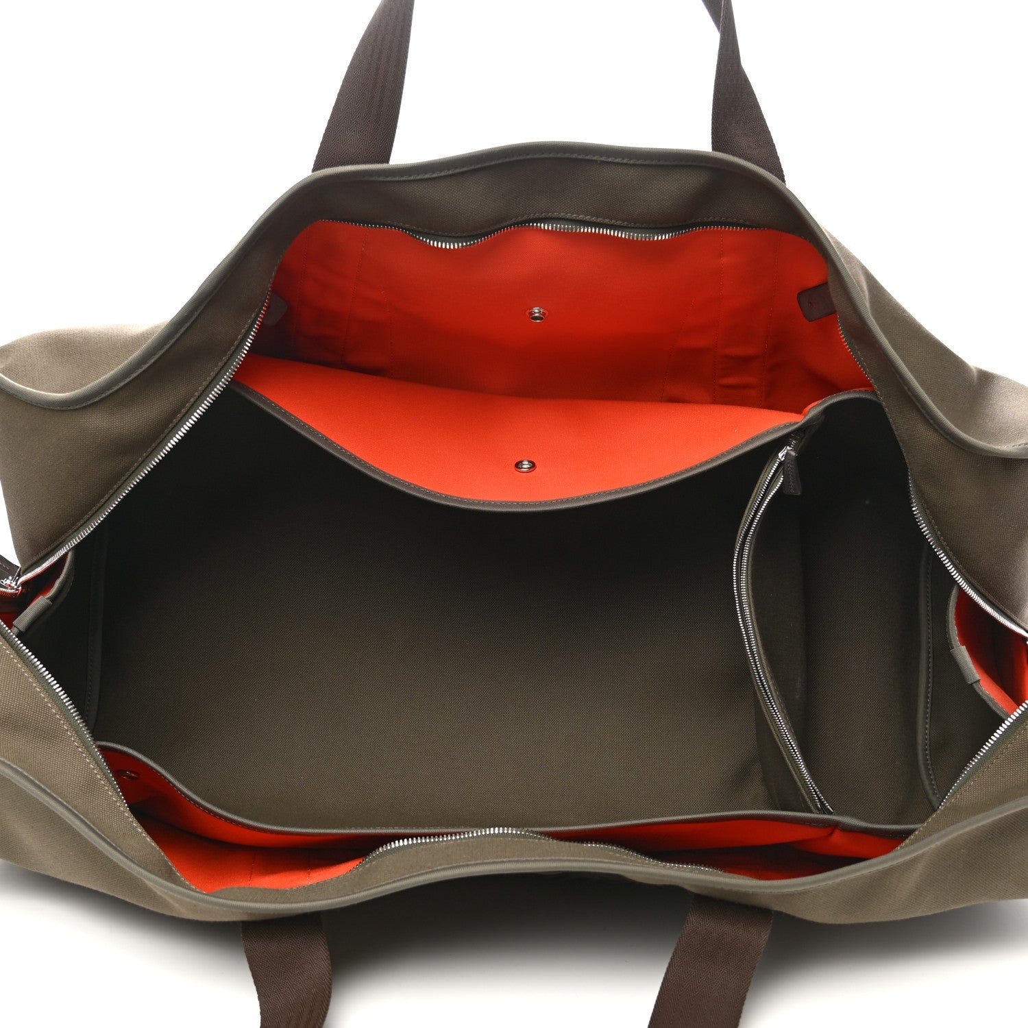 Hermes Toile Groom Boot And Helmet Bag Kaki Feu 5 of 12