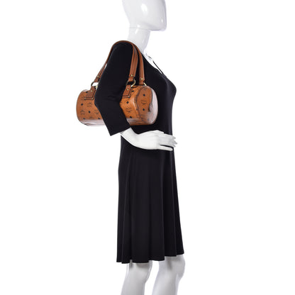 MCM Visetos Barrel Bag Cognac 2 of 12