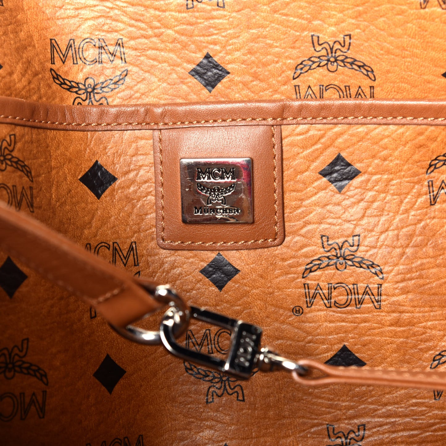Visetos Shopping Tote Cognac