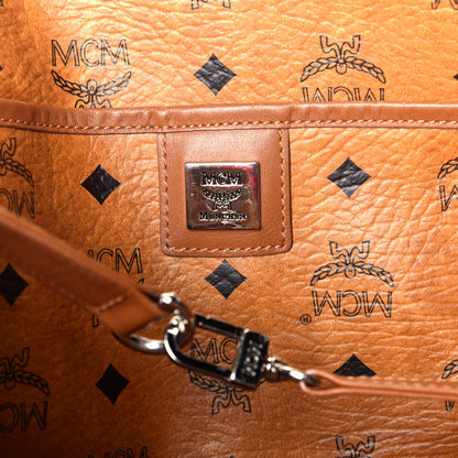 MCM Visetos Shopping Tote Cognac 6 of 14