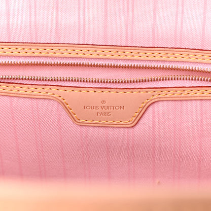 Louis Vuitton Damier Azur Delightful MM Rose Ballerine 6 of 9